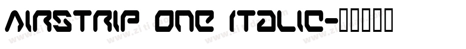 Airstrip One Italic字体转换